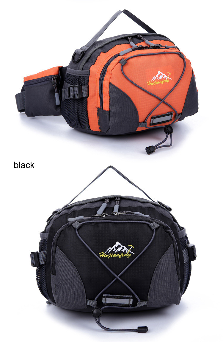 The manufacturer sells Korean-style outdoor hiking waist bags, casual handbags, and single-shoulder travel waist bags with reflective strap designs pic 17