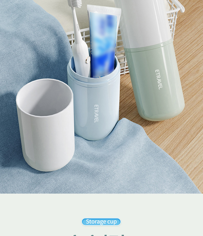 ETRAVEL易旅旅行洗漱杯牙刷杯出差牙刷牙膏套装收纳盒便携旅行杯详情14