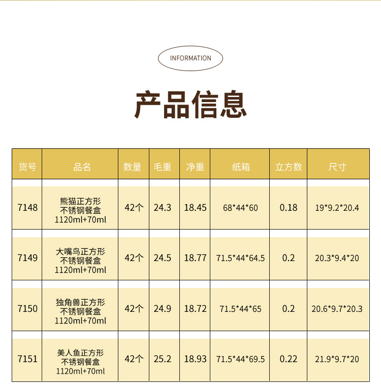 正方形塑料餐盒创意简约饭盒便携密封饭盒学生分隔午餐盒户外便当详情15