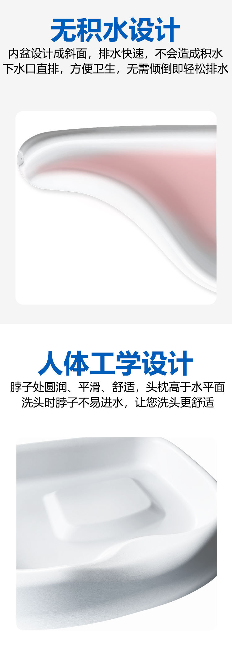 Hair washing basin for bedridden elderly people, hair washing basin for pregnant women and postpartum women, hair washing basin for lying flat beds, hair washing products for bedridden elderly people pic 6