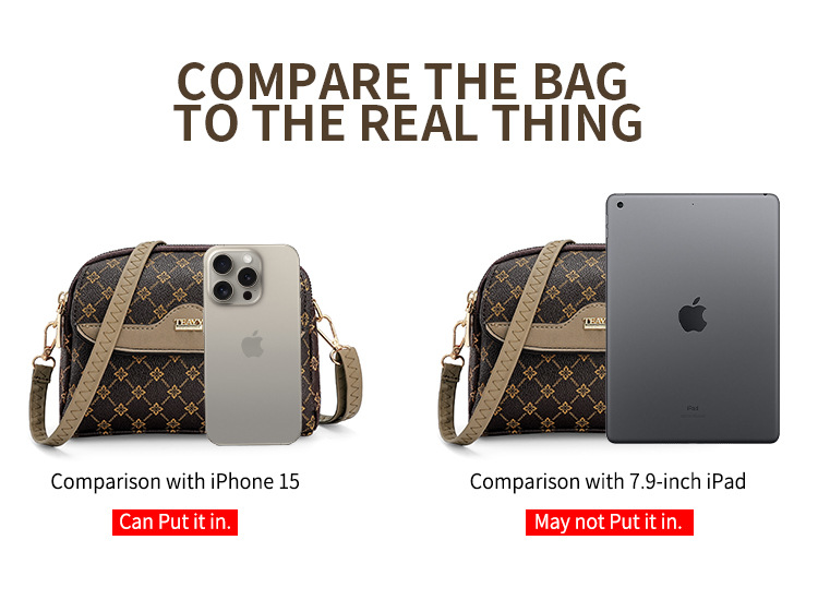 包包女高级感2024跨境外贸斜挎包大容量新款老花时尚气质百搭小包详情12