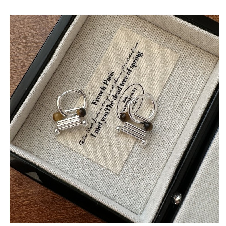 S925纯银韩版小众设计感原创设计感耳环韩系时尚简约个性耳饰品详情20