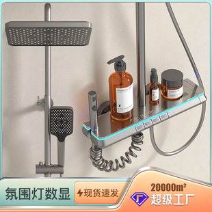 免打孔奶油风毛巾置物架卫生间奶白色浴巾架浴室卫浴五金挂件套装详情5