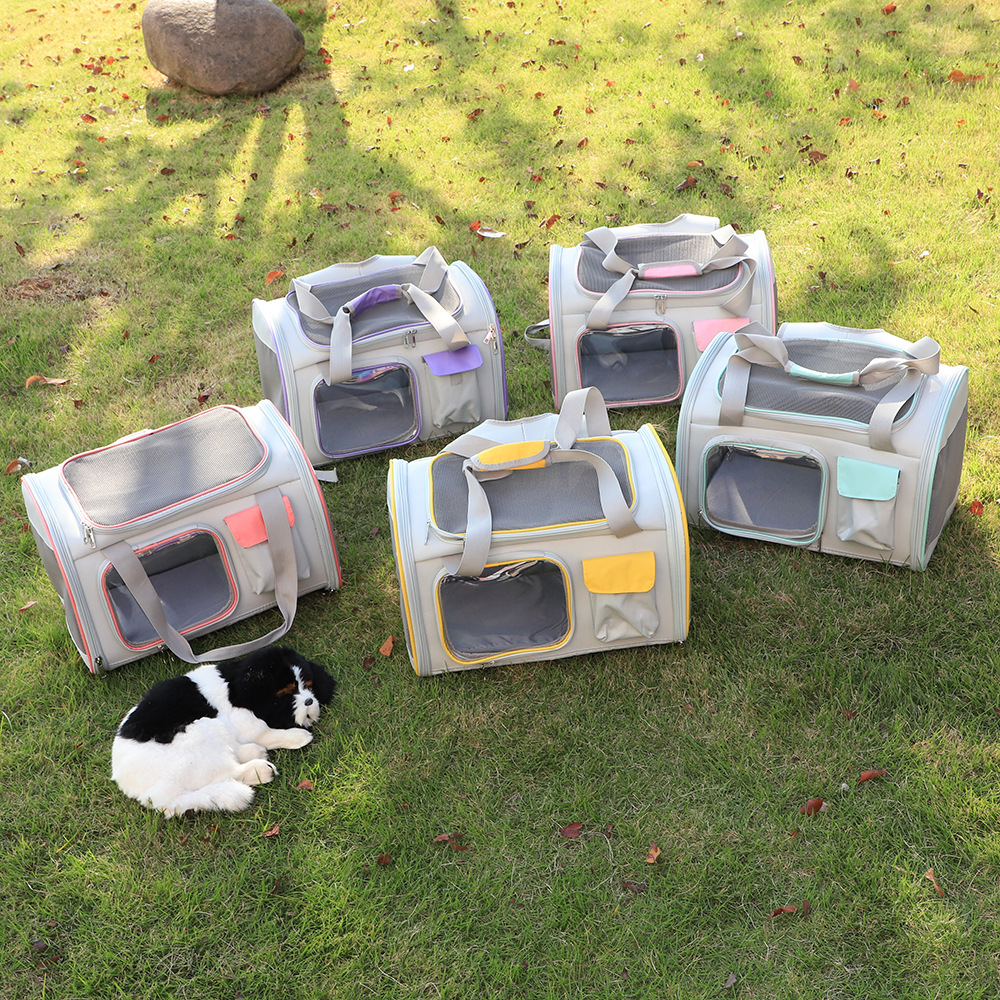 Rongka Pet Cross-border Cat Bag, Breathable Pet Backpack, Cat and Dog Pet Bag, Breathable Hand-held Pet Travel Bag pic 2