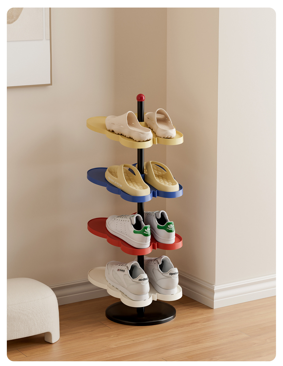 简易宿舍小型收纳架鞋架家用多层鞋子收纳架入门玄关易安装鞋架详情22