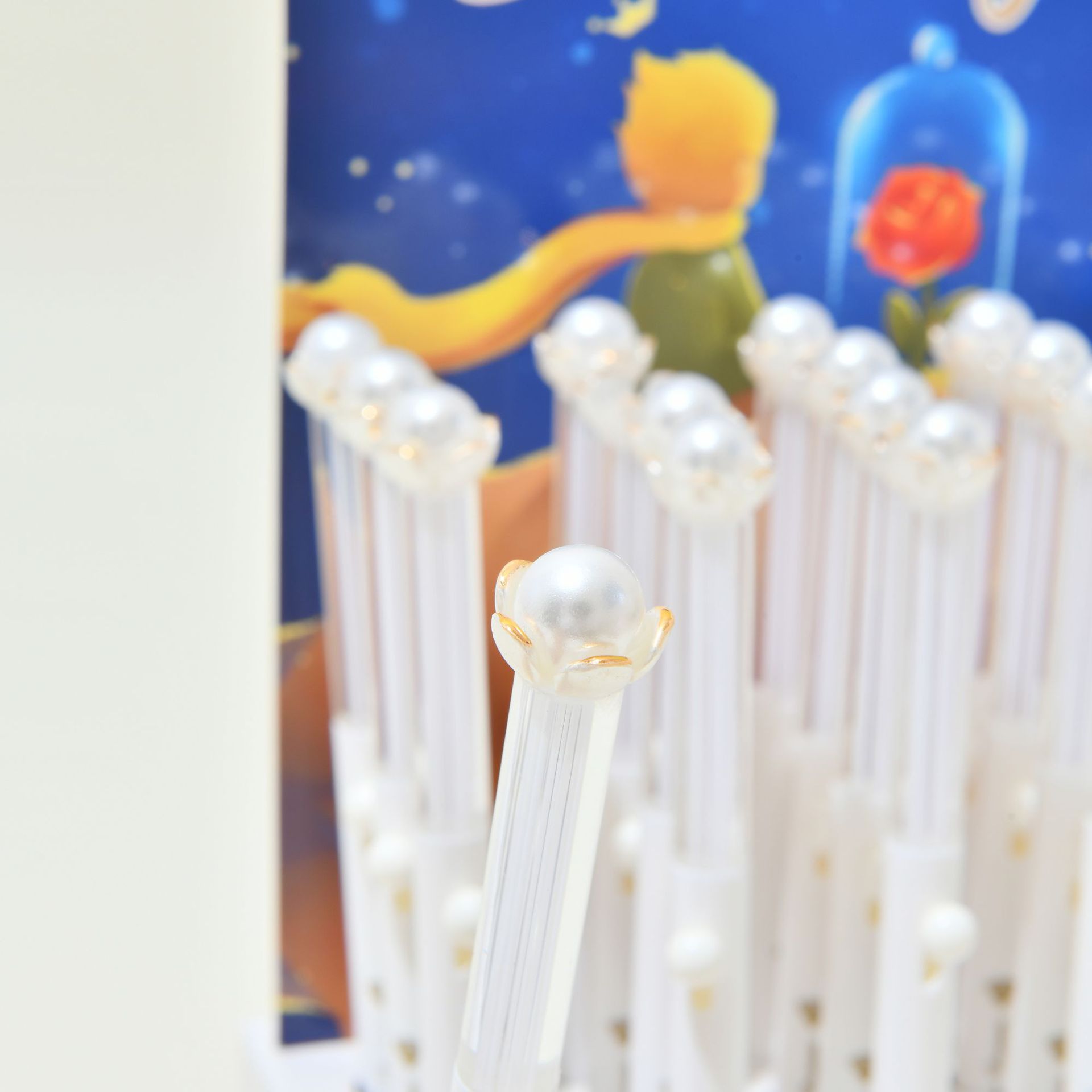 晨光可爱猫爪花朵卡通中性笔速干学生笔高颜值创意书写笔饰品配件散珠串珠详情3