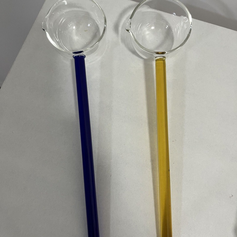 高硼硅耐热玻璃汤勺玻璃勺热油勺可以直接明火加热的勺详情16