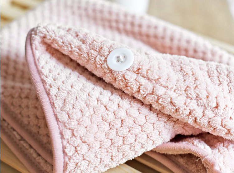 【 Chi Jia 】 Ultra-fine fiber Teak dry hair cap, absorbent coral fleece shower cap, quick-cleaning headscarf, thickened pic 4