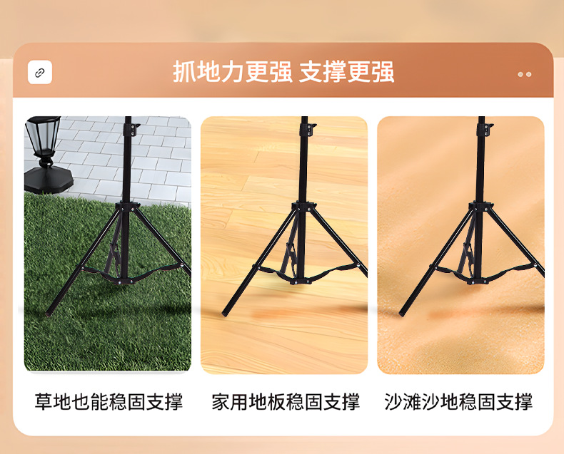 Live streaming phone stand, corner desktop floor-standing tripod, portable fill light, host Douyin video, selfie stick, multi-functional and universal for taking photos pic 7