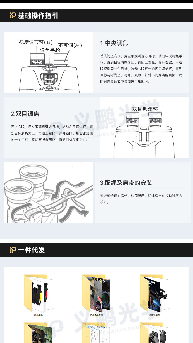 跨境爆款10X25保罗便携双筒望远镜望远镜微光夜视望远镜详情14
