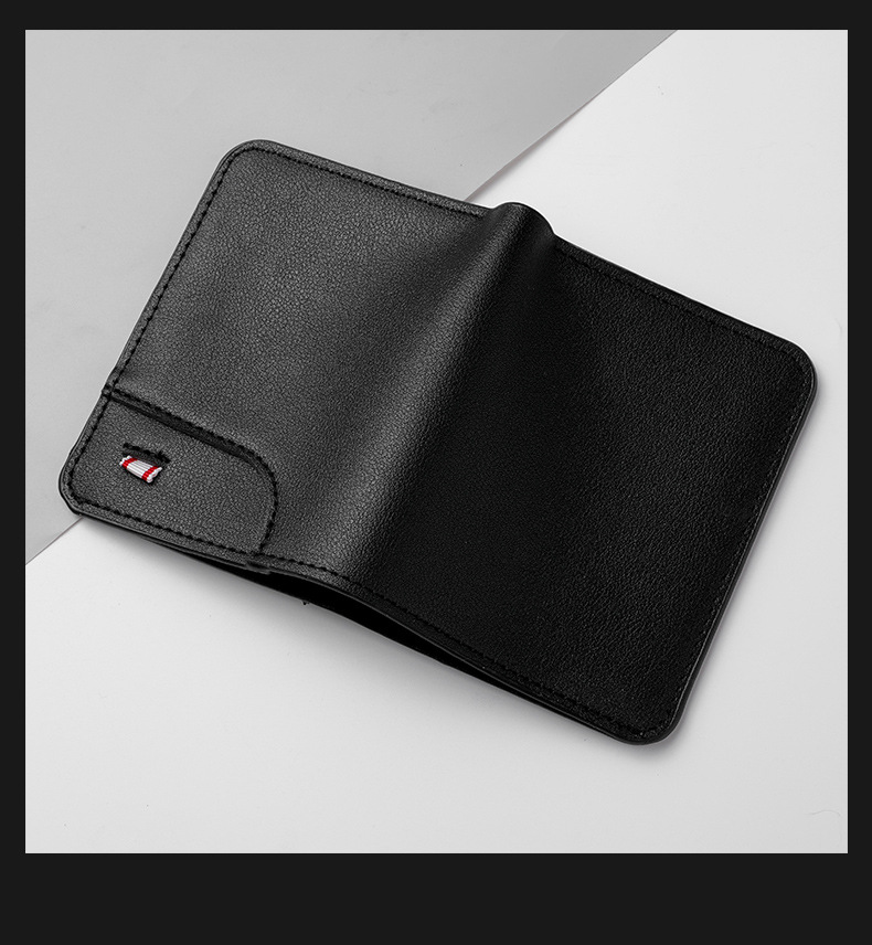 竖款男士钱包男超薄小钱包证件皮套男款美金夹迷你小钱包男式卡包详情15