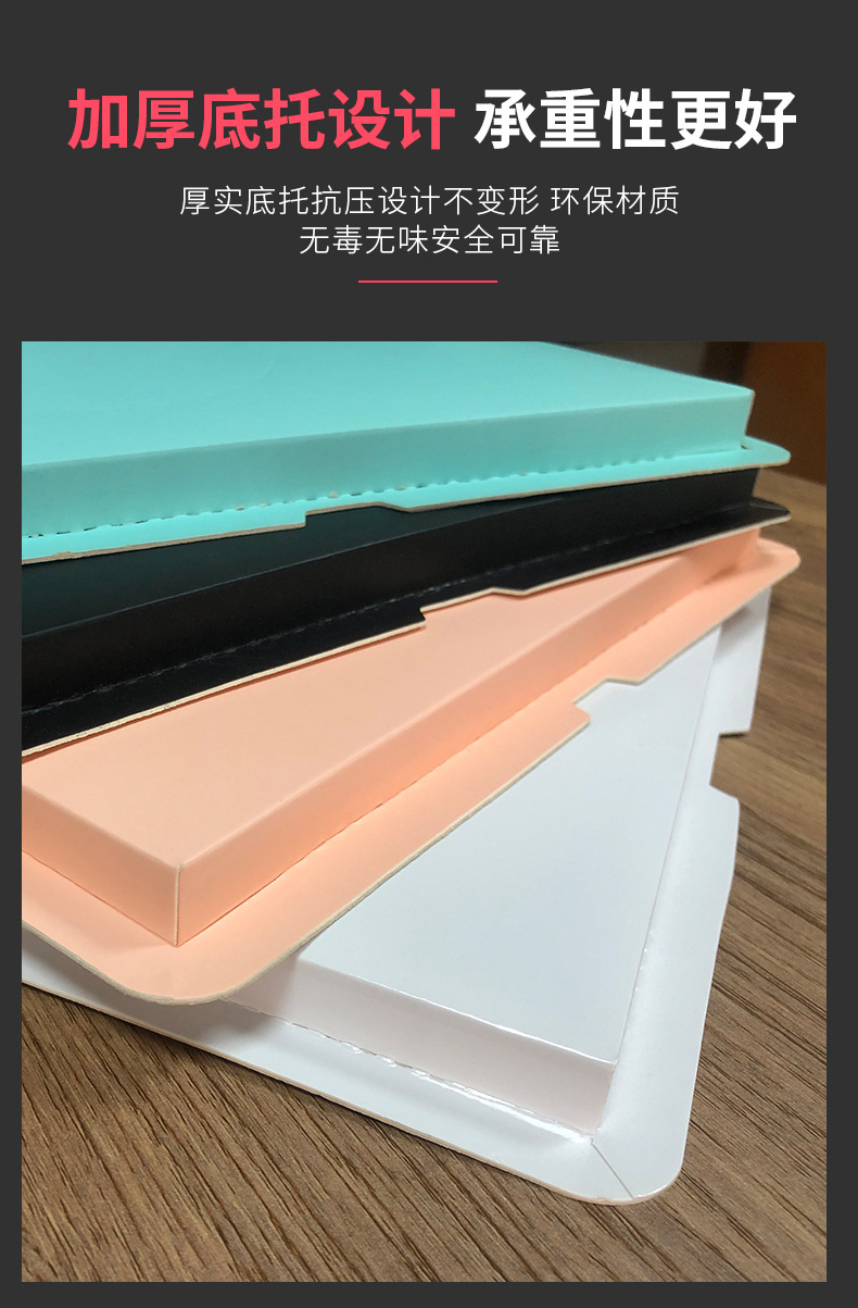 Factory direct supply of birthday cake boxes, 6, 8, 10, 12 inch single and double high-layer baking paper box packaging boxes wholesale pic 18
