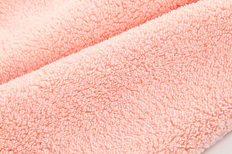 【 Chi Jia 】 High-density coral velvet heart-shaped patchwork with embroidered bows, hand towels, heart-shaped embroidered hanging towels, kitchen towels pic 13