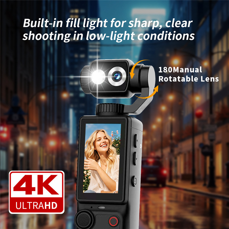 Cross-border Q8 handheld action camera, 4K high-definition portable shooting recorder, multi-functional outdoor video camera pic 4