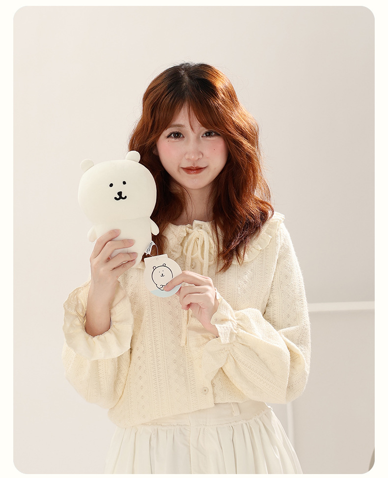 Custom-made white plush bear trendy dolls, plush toys, cute toys pic 4