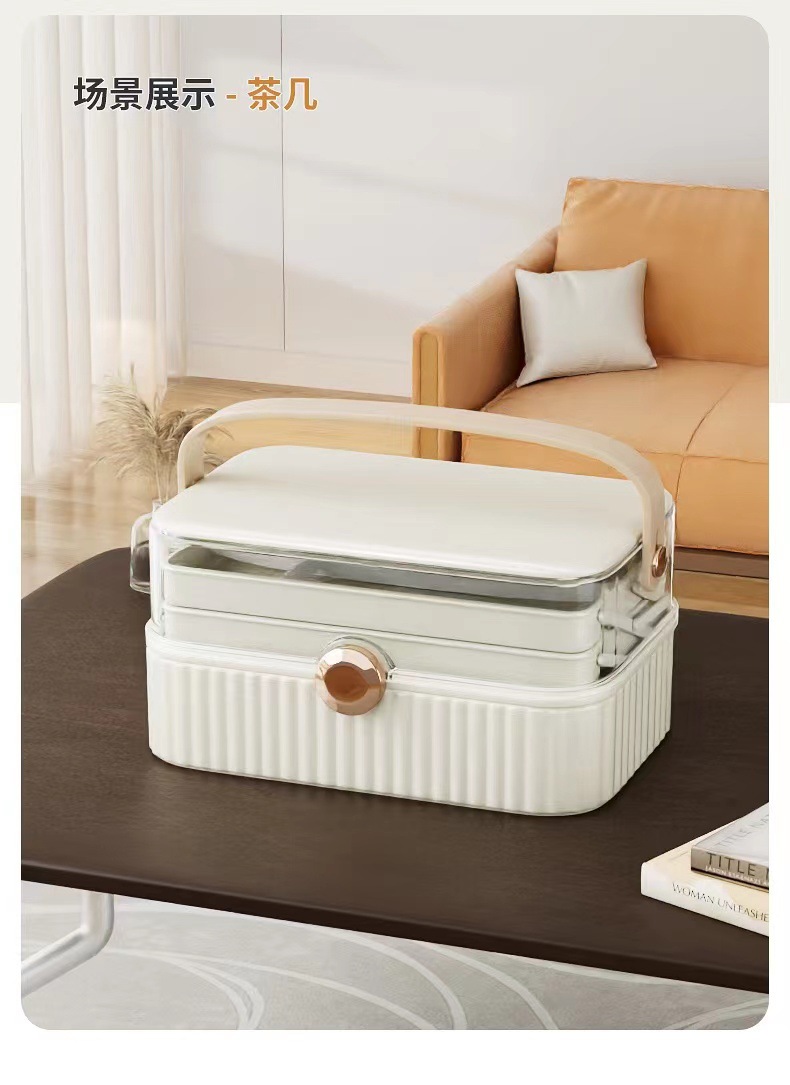 Medicine box, household medicine storage box, portable medicine box, large-capacity multi-layer regular medicine packaging box pic 14