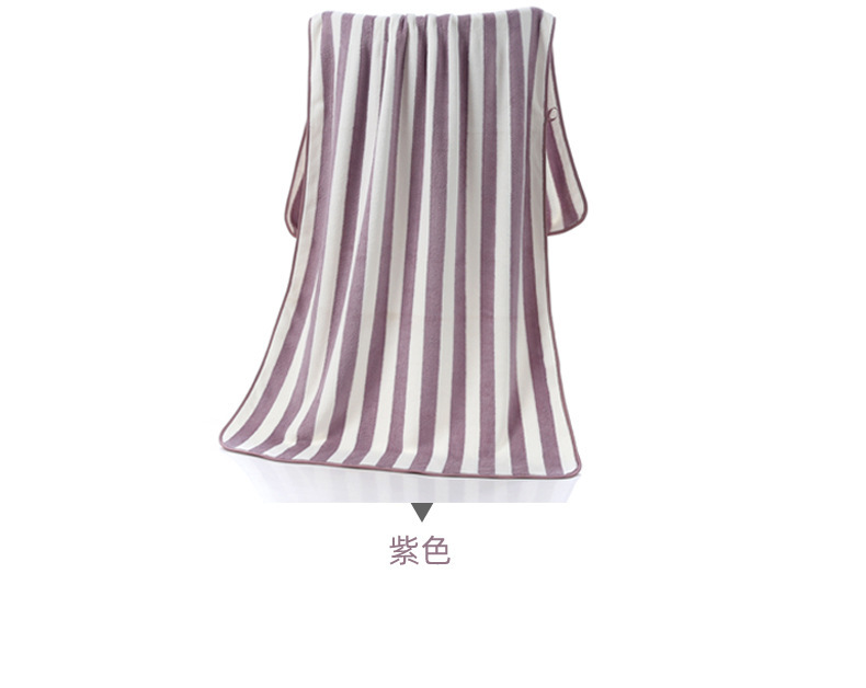 【持嘉】经编珊瑚绒大浴巾70*140cm加厚吸水情侣沙滩巾logo详情6