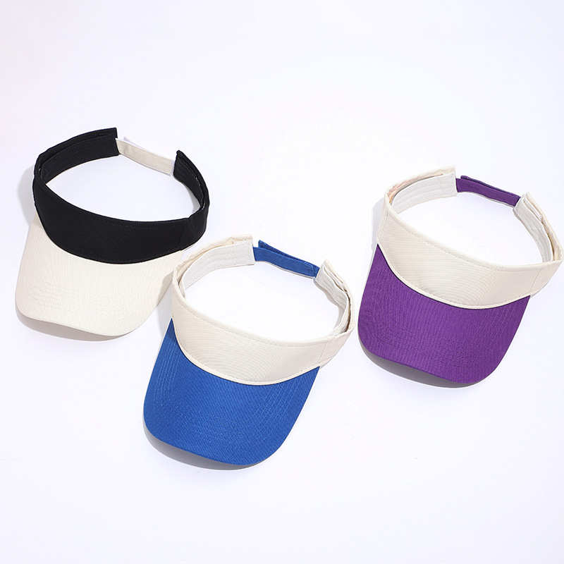 跨境空顶帽夏季防晒遮阳帽子户外百搭纯色可调节户外遮阳帽详情1