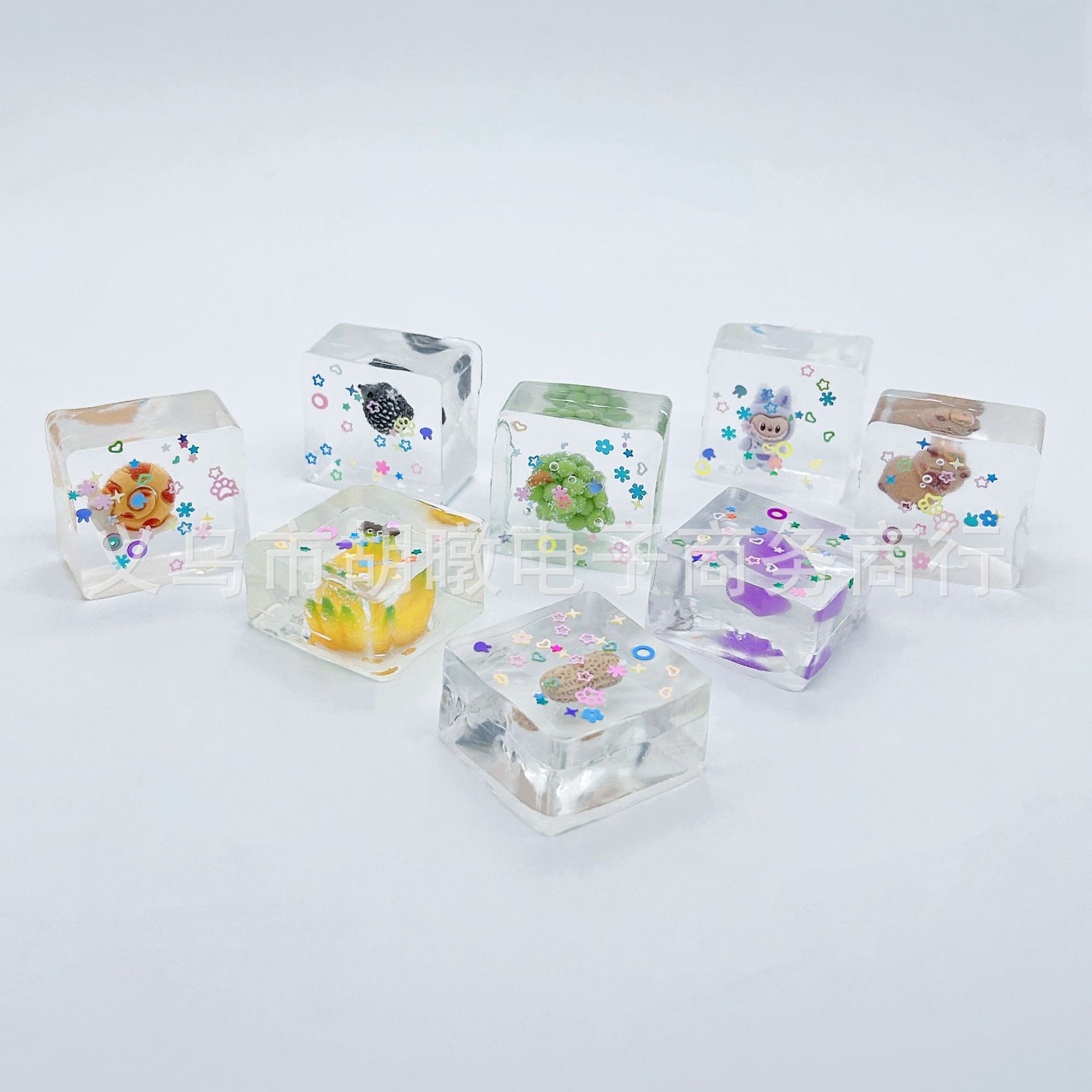 夏日立体大冰块捏捏乐tpr解压玩具水果动物冰块盲袋儿童礼品批发详情9