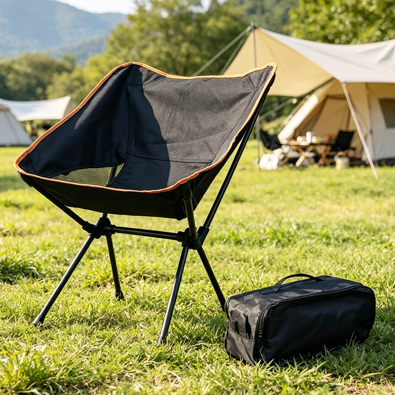 Modelo transfronterizo ligero luna silla al aire libre camping portátil plegable luna silla casual cuatro esquinas silla espacial fabricante pic 11
