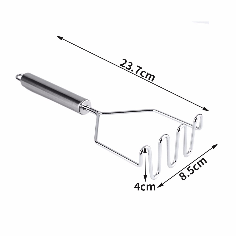 Potato press, stainless steel potato puree mashing tool, mashed potato press, baby mash, complementary food pic 2