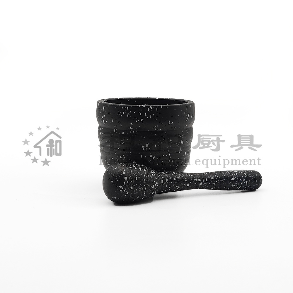 捣药罐手动捣蒜臼创意家用药店厨房小工具仿木纹压蒜器塑料捣蒜器详情17