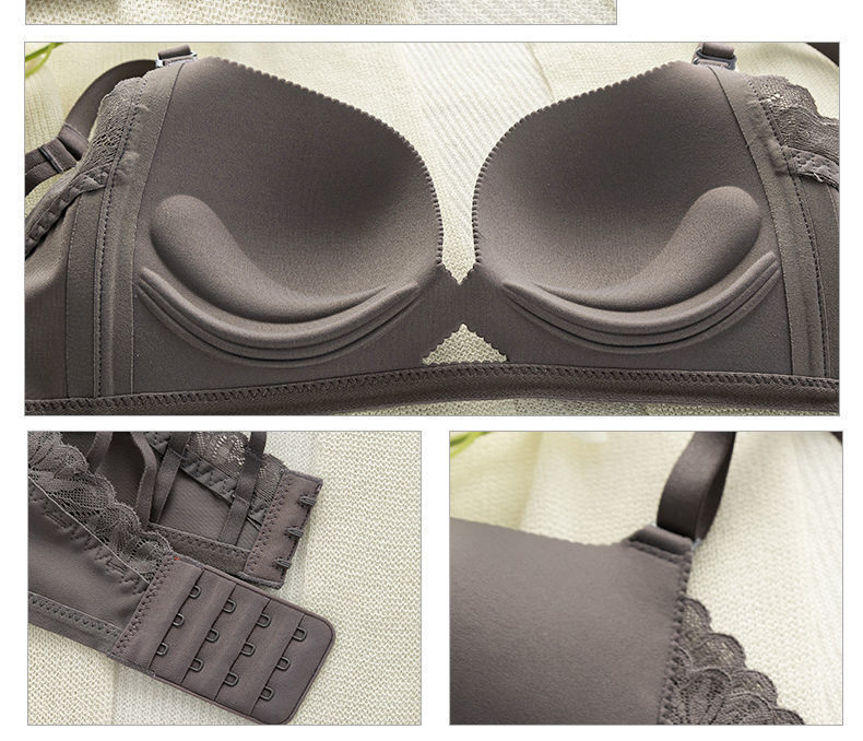 日本镂空轻木棉小胸聚拢显大薄款内衣少女无钢圈无痕调整型文胸罩详情22