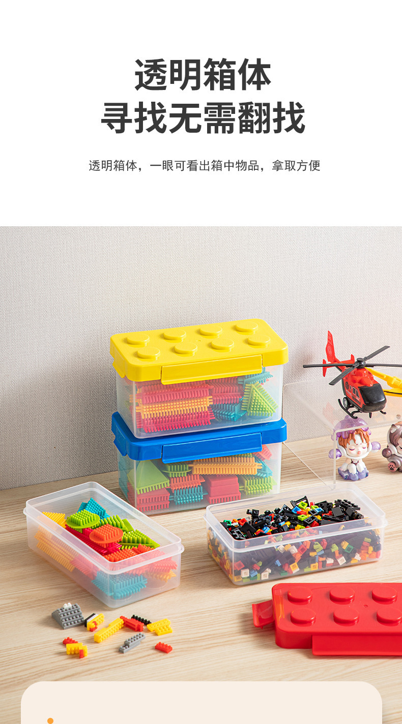 Plastic multi-functional storage box, toy and small item storage box, can be stacked for storage, refrigerator, fruit and vegetable classification box pic 8