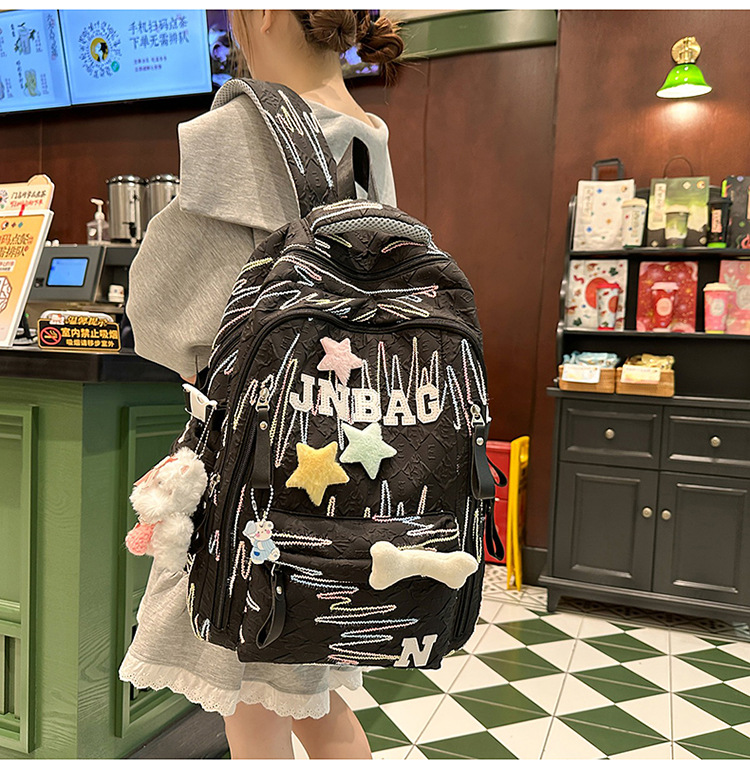 High appearance level schoolbag for junior high school girls, cute and lightweight backpack for primary school students, and large-capacity backpack for senior high school students pic 25
