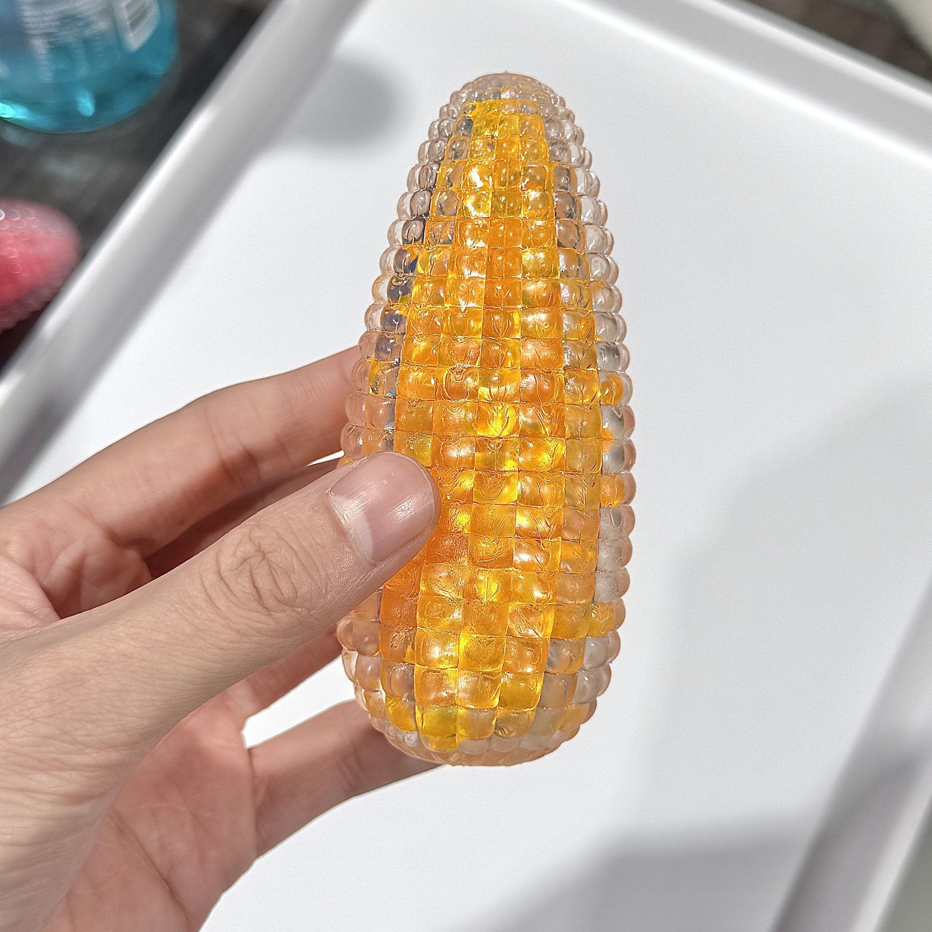 琉璃水晶玉米捏捏乐发泄球减压玩具可塑回弹解压流沙新奇特玩具详情5