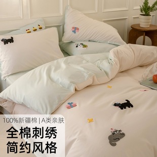 A类100支兰精天丝四件套冰丝床单夏季凉感被套真丝滑裸睡床上用品详情12