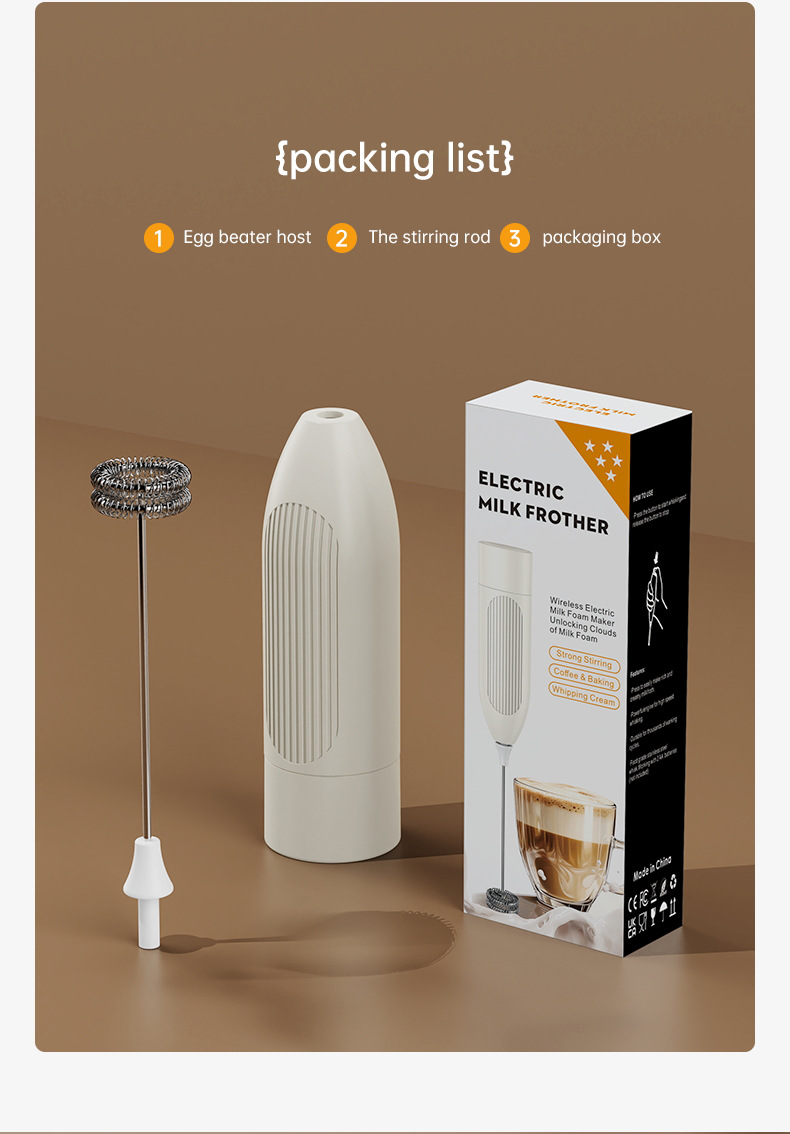 新品奶泡器四百次高速打蛋器长续航mini跨境批发家用电器厨房电器电动调奶器详情28