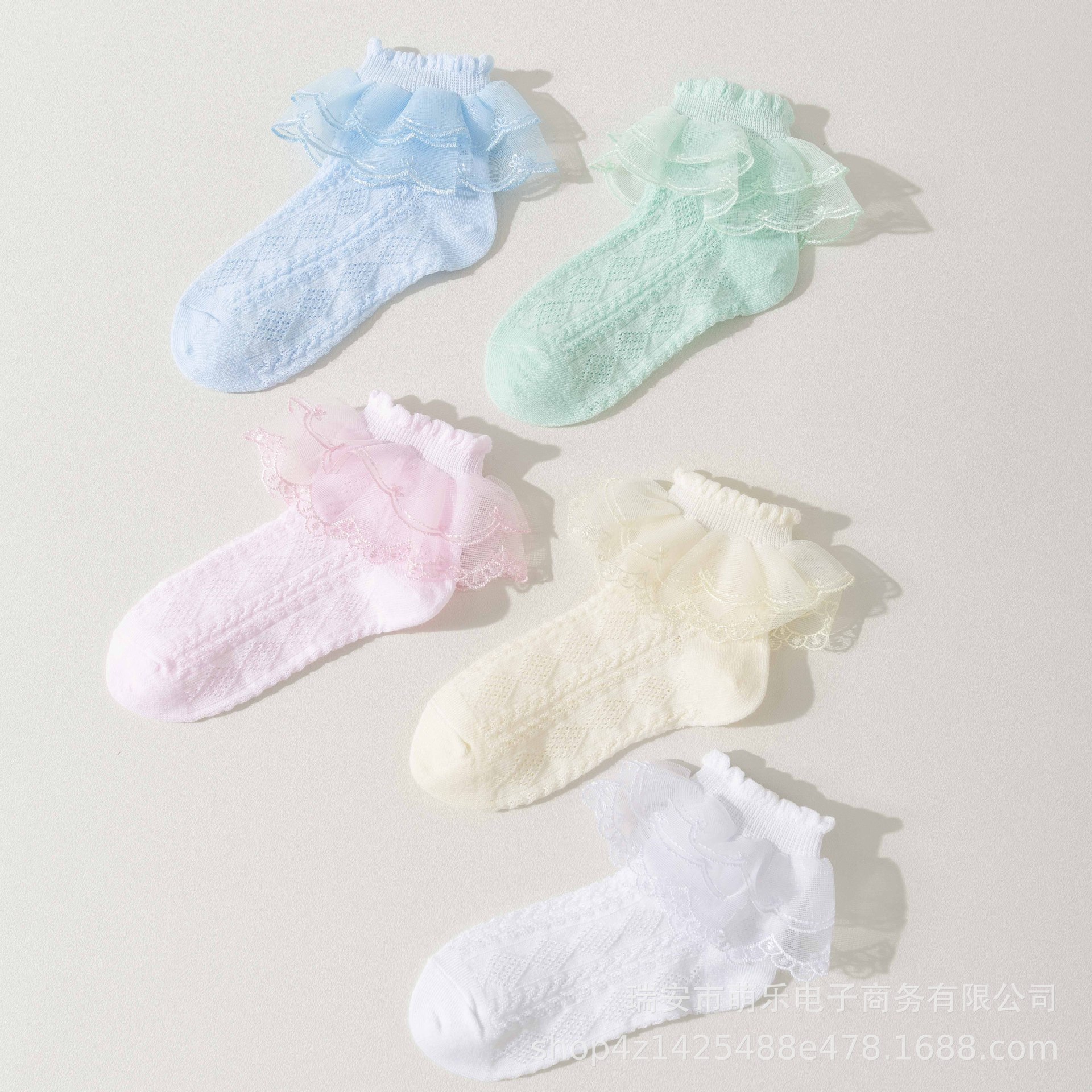 儿童拉丁舞舞蹈花边袜女童蕾丝薄款公主袜棉春秋夏白色花边袜女详情4