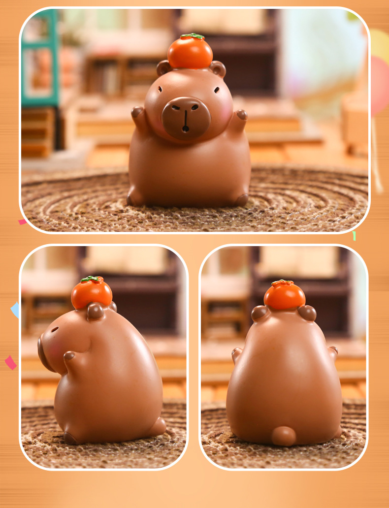Cute capybara figurines, home decoration figurines, small items, table figurines, cute capybara figurines pic 9