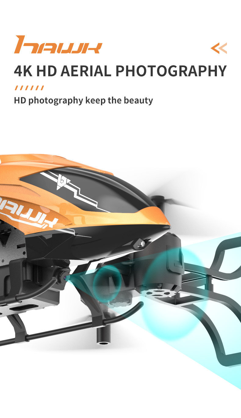 Cross-border remote-controlled folding helicopter aerial photography with WiFi camera remote-controlled four-axis folding stunt drone toy pic 4