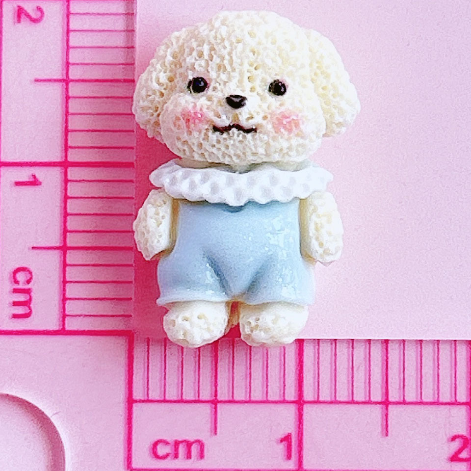 Cute bichon Frise pet dog decoration, diy hair accessories, hair clips, handcrafted creative pendants, shoe buckle stickers pic 14