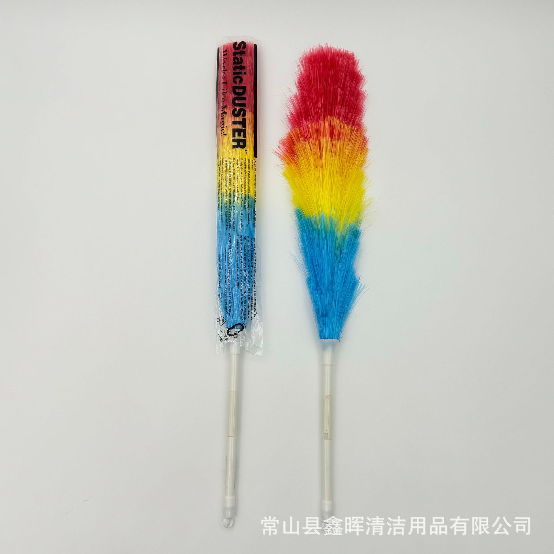 轻克重除尘掸子白杆吸附不扬尘汽车桌面扫灰家用鸡毛掸子义乌现货详情1