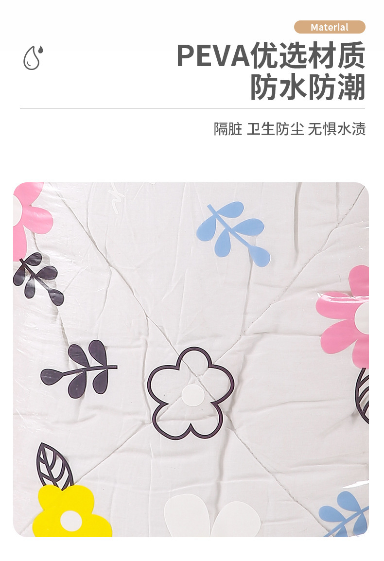 【 Chi Jia 】 High-transparency large-capacity cotton quilt storage bag, simple and beautiful, miscellaneous moving packing bag, moisture-proof and dust-proof pic 3