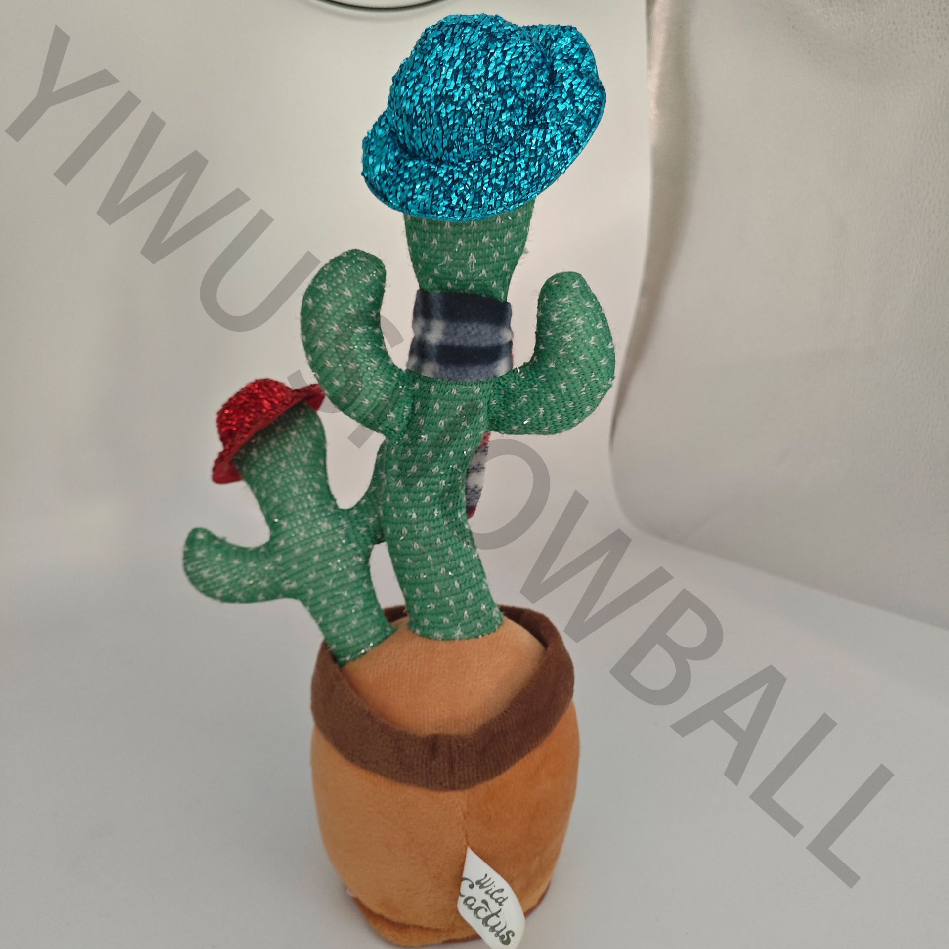 2025创意搞怪电动跳舞母子双头仙人掌抖音同款网红会唱歌的仙人掌详情14