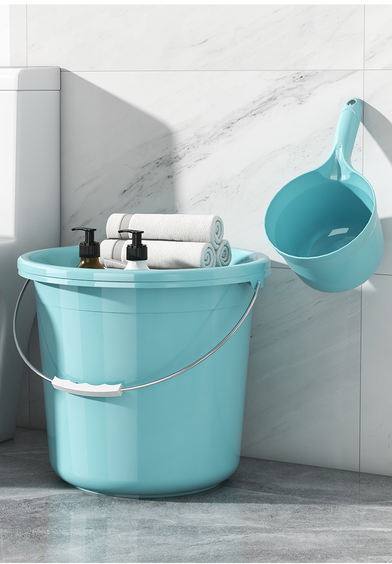 水桶加厚带盖洗衣桶 家用塑料桶学生宿舍洗澡桶 大容量储水桶批发详情22