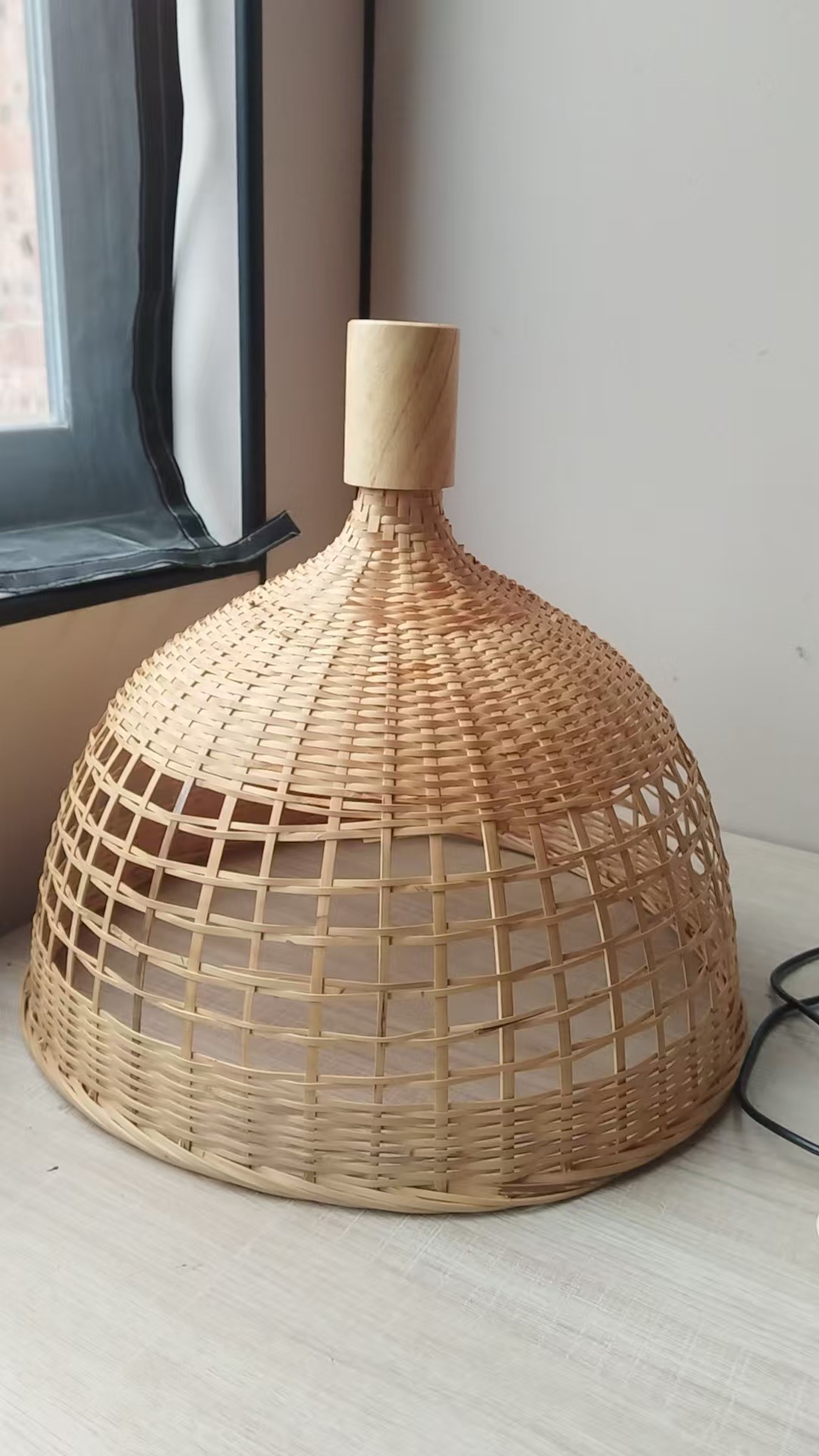 竹艺吊灯灯具灯笼餐厅饭店竹编藤艺灯罩竹子竹制竹木竹丝竹片中式国潮详情6