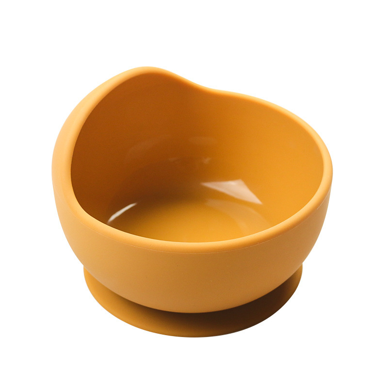 工厂婴儿碗勺硅胶餐具儿童木柄硅胶勺子儿童吸盘碗婴儿硅胶碗详情10