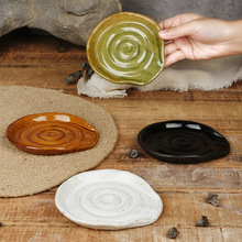 New retro and creative ceramic butter box with lid, square cream box, Western-style butter box in stock pic 4