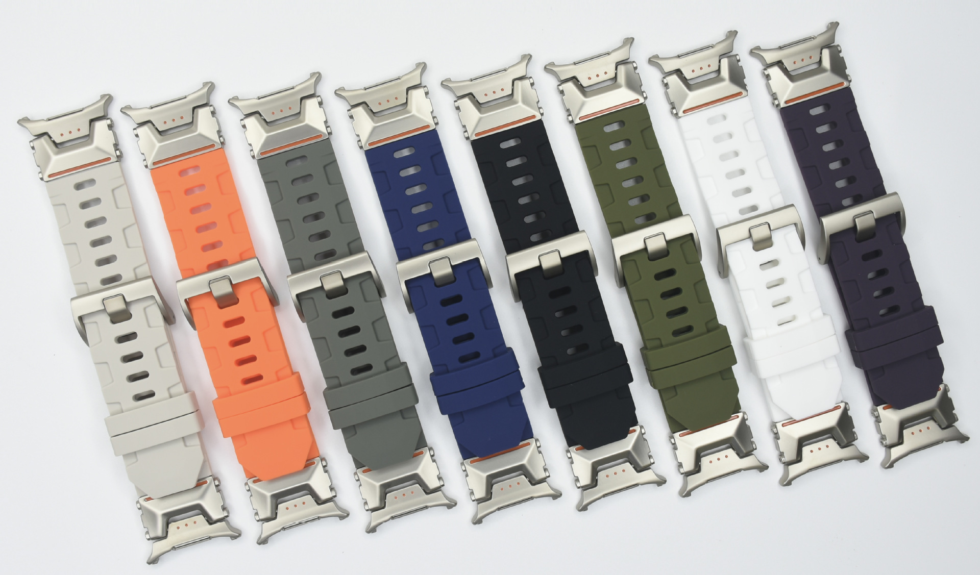 Suitable for Samsung Galaxy watch7 Ultra Explorer Mechanical Music Pattern Sports silicone watch strap pic 3