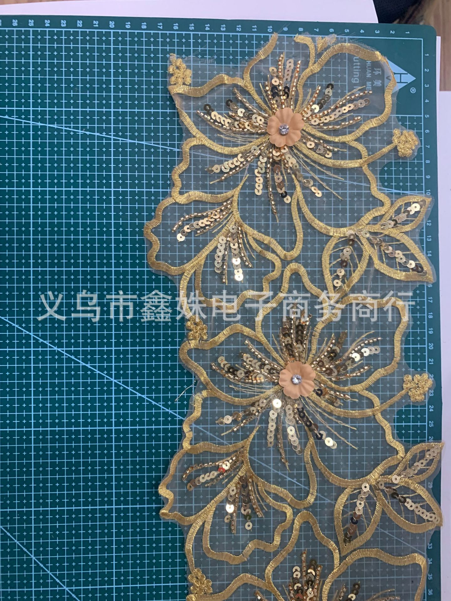 Polyester filament accessories, Lolita clothing accessories, home soft furnishings, hollowed-out flowers, embroidered lace pic 3
