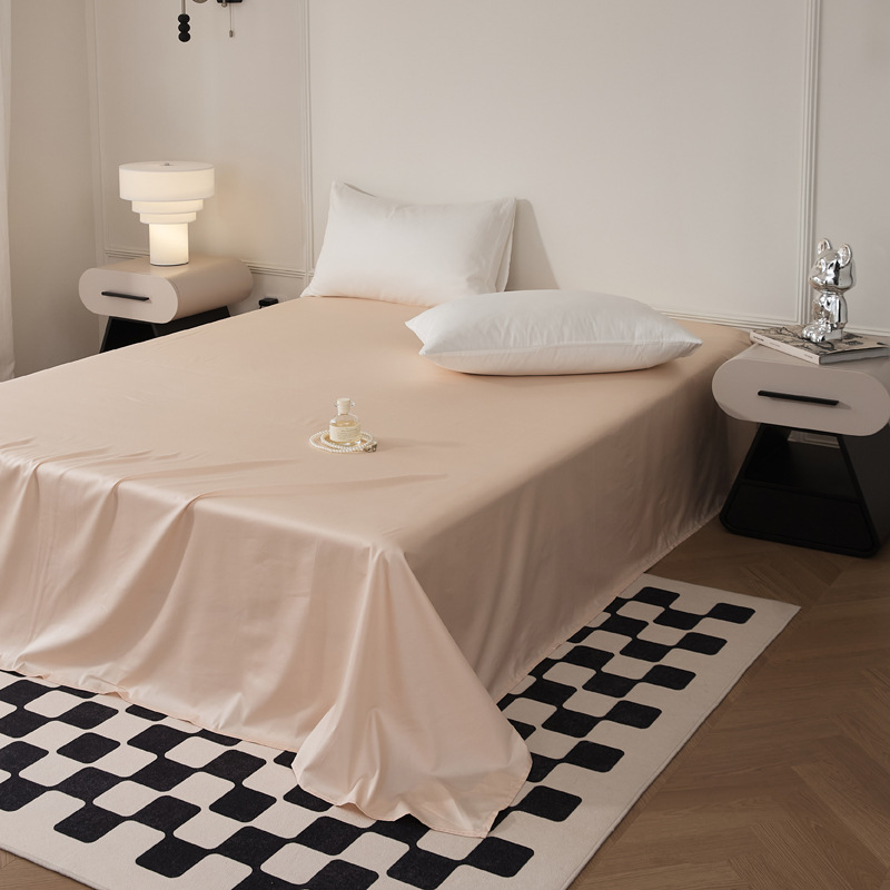 Single-piece quilt cover, pure cotton long-staple cotton bed sheet, bed cap, oversized quilt cover, skin-friendly single and double solid color bedding pic 72