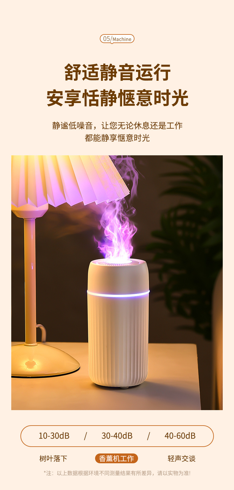 新款车载香薰机汽车仿真火焰小型空气加湿器车内超声波精油扩散器详情8
