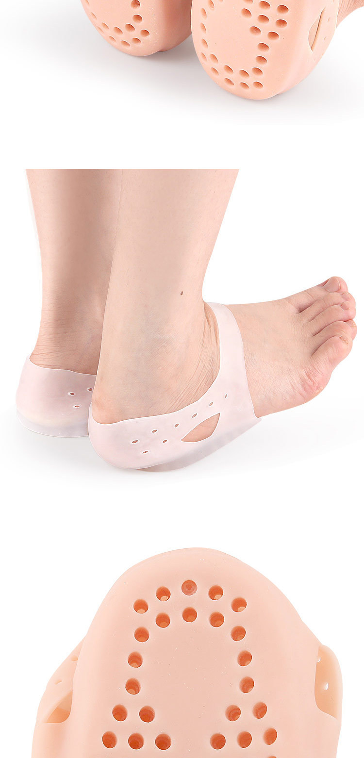 Perforated thickened heel cover sebs soft shock-absorbing thickened heel cover plantar fascia heel cover for long-term standing pic 9