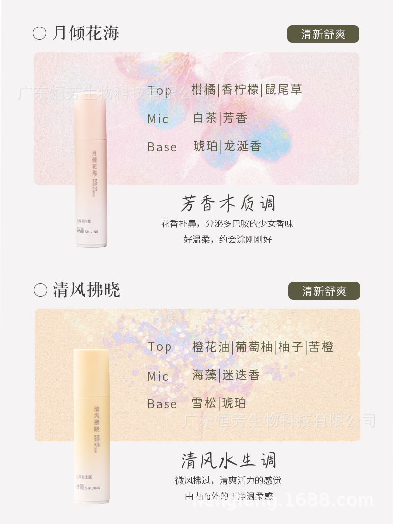 诗晶特调香氛走珠香体膏夏季通勤留香清新舒爽四味可选工厂批发 pic 4