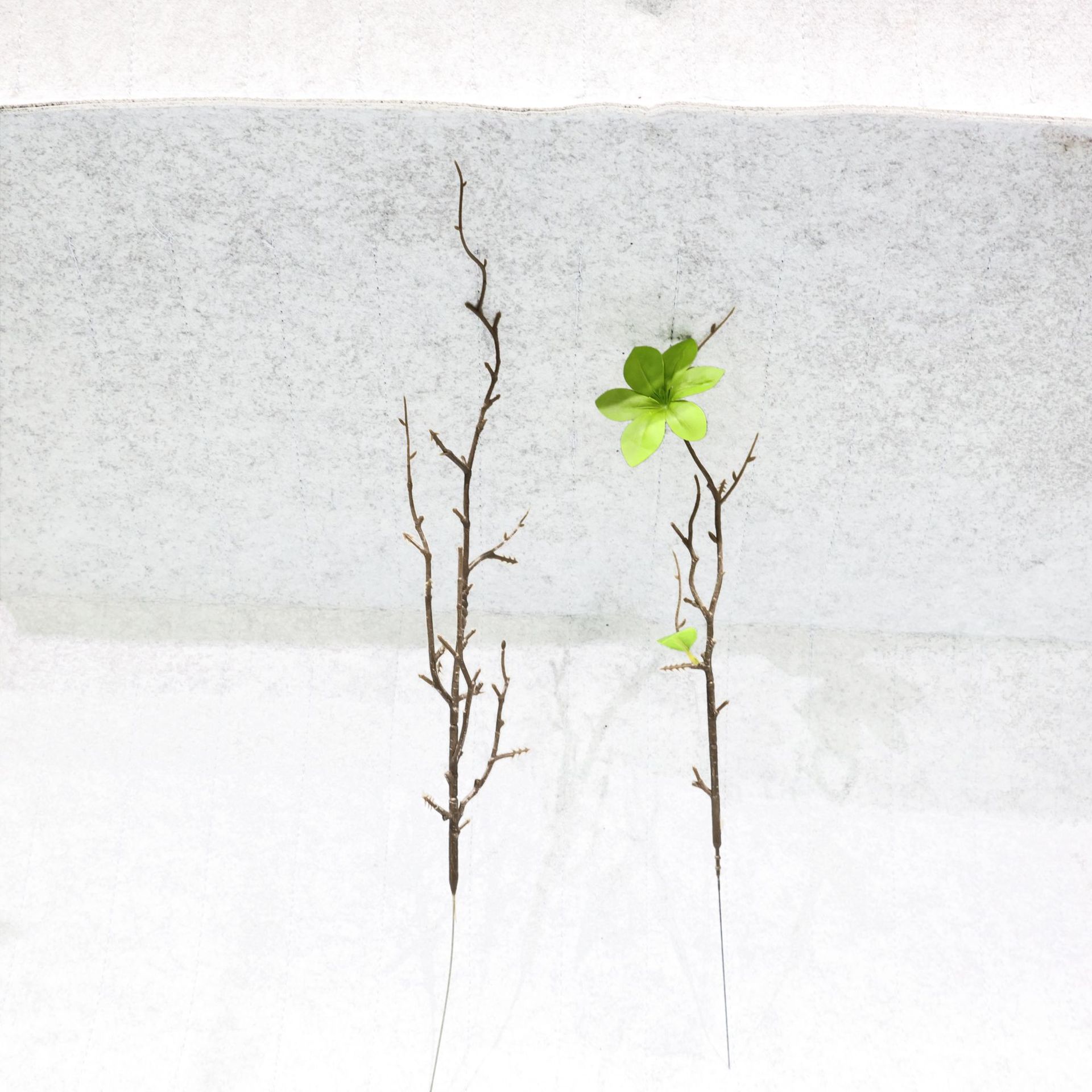 仿真柿子石榴枝花枝杆塑料铁丝多功能客厅插花装饰拍摄摆件办公文化园艺仿真树叶详情21